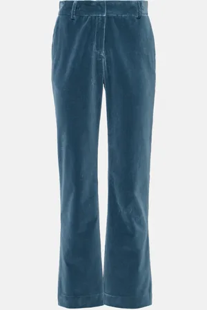 La DoubleJ 24/7 cotton velvet flared pants