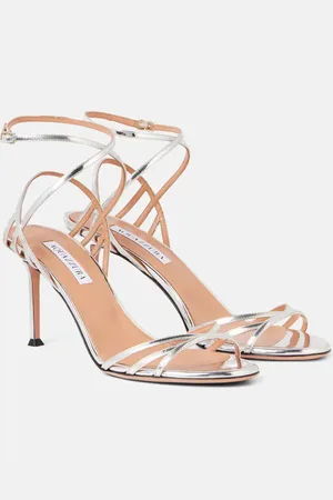Aquazzura Polanco 75 leather sandals