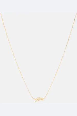Bottega Veneta Knot 18kt gold-plated sterling silver necklace