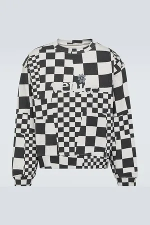 ERL Checked cotton jersey sweatshirt