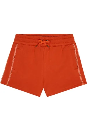 Chloé Embroidered cotton shorts