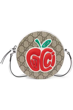 Gucci GG appliquÃ©d canvas shoulder bag