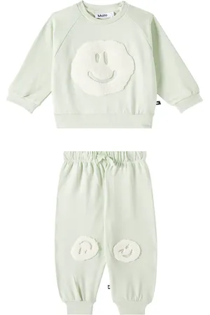 Molo Baby cotton sweatshirt and sweatpants set
