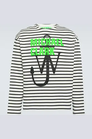 J.W.Anderson X Michael Clark striped cotton jersey sweatshirt