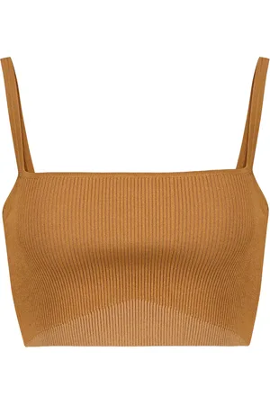SIR Jasper ribbed-knit crop top