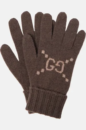 Gucci GG cashmere jacquard gloves