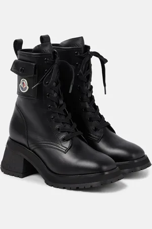 Moncler Gigi leather ankle boots