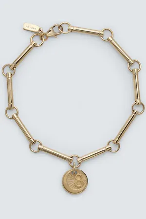 Foundrae Karma 18kt gold chain bracelet