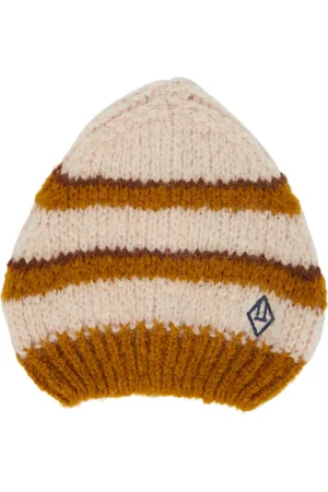 The Animals Observatory Stripes Pony wool-blend beanie