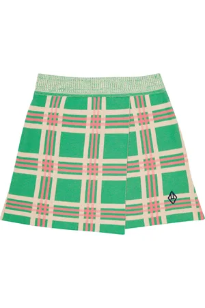 The Animals Observatory Lynx checked cotton skirt