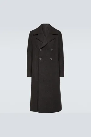 Rick Owens New Bell double-breasted wool coat