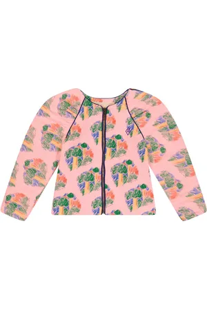 The Animals Observatory Tiger puff-sleeves cotton jacket