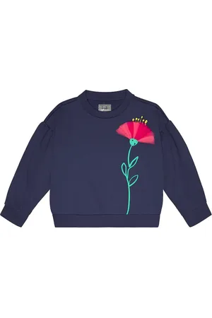 Il gufo Floral cotton sweatshirt