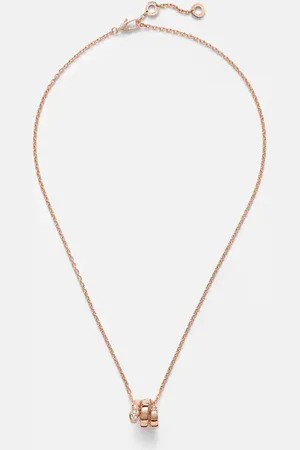 Bvlgari Serpenti Viper 18kt rose gold pendant necklace with diamonds