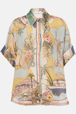ZIMMERMANN Tallow floral ramie shirt