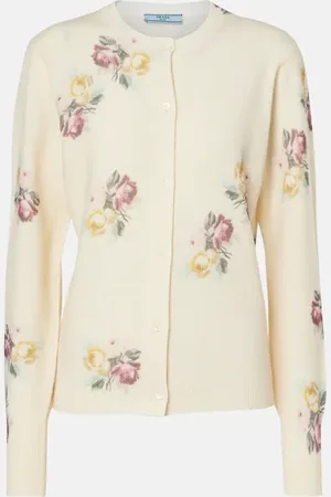 Prada Floral virgin wool cardigan