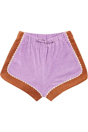 ZIMMERMANN August colorblocked terry shorts