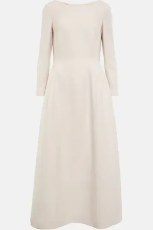 The Row Lilibet wool and silk midi dress