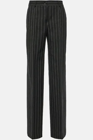 Dolce & Gabbana Pinstripe virgin wool straight pants