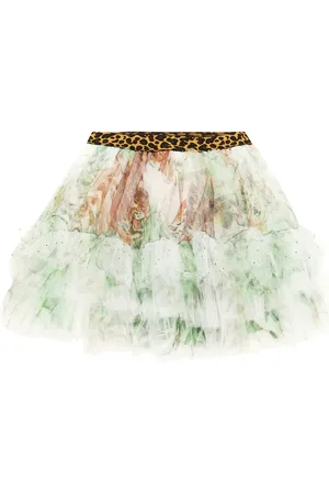 Camilla Printed tulle skirt