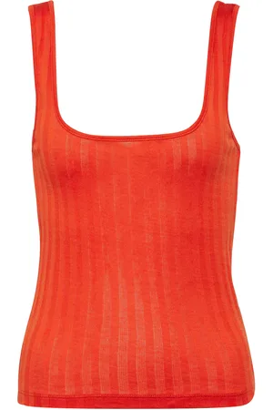 Vince Ribbed-knit cotton tank top