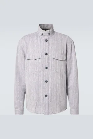 Frescobol Carioca Nuno cotton and linen overshirt