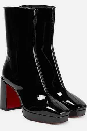 Christian Louboutin Alleo 90 patent leather ankle boots