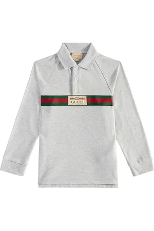 Gucci Web cotton-blend polo sweater