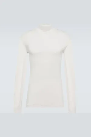 LEMAIRE Cotton jersey turtleneck top