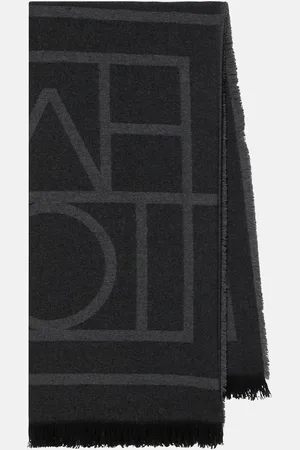 Totême Monogram wool and cashmere scarf