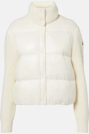 Moncler Down-paneled virgin wool cardigan