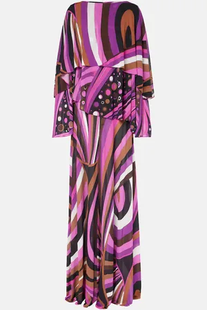 Puccini Iride silk maxi dress