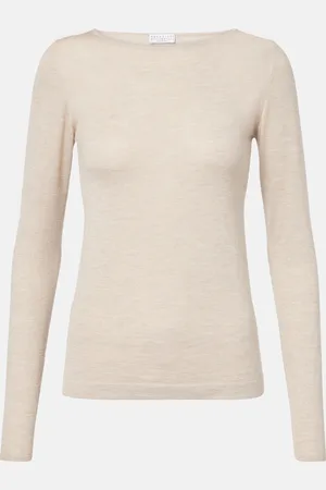 Brunello Cucinelli Cashmere and silk-blend sweater