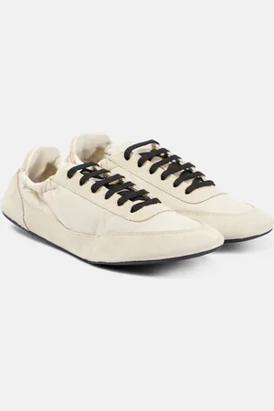 Prada Collapse Re-Nylon suede-trimmed sneakers
