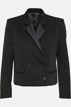 Isabel Marant Hastagd cropped wool tuxedo jacket
