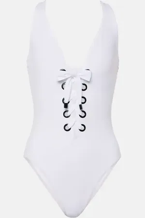 Karla Colletto Lucy lace-up swimsuit