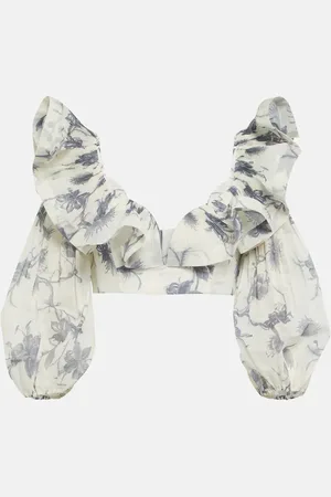 ZIMMERMANN Keira floral crop top