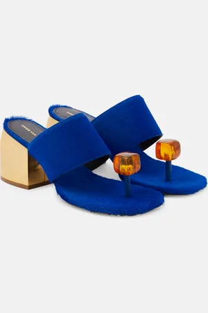 DRIES VAN NOTEN Embellished calf hair mules