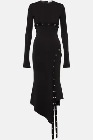 The Attico Asymmetric midi dress
