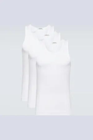 CDLP Set of 3 jersey tank tops