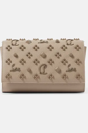Christian Louboutin Paloma embellished leather clutch