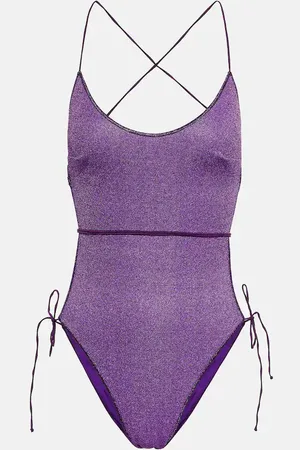 Oseree LumiÃ¨re scoop-neck swimsuit