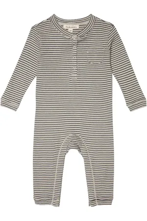 Caramel Baby Toadfish striped onesie