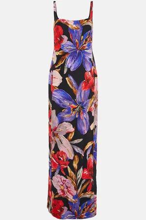 DRIES VAN NOTEN Floral silk-blend maxi dress