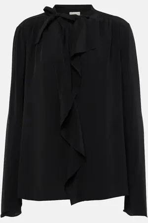Isabel Marant Utah ruffled silk crÃªpe blouse