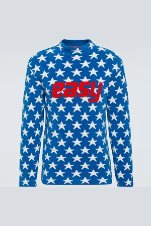 ERL Printed cotton-blend sweater