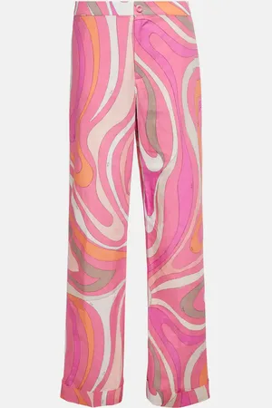 Puccini Marmo high-rise cotton straight pants