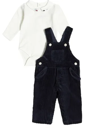 Tartine Et Chocolat Baby cotton playsuit and overalls set