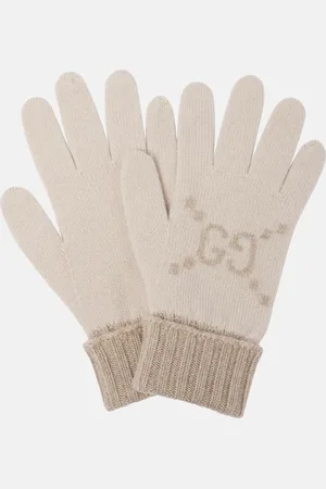 Gucci GG jacquard cashmere gloves