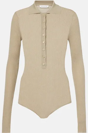 The Frankie Shop Solana wool, silk, and cashmere bodysuit